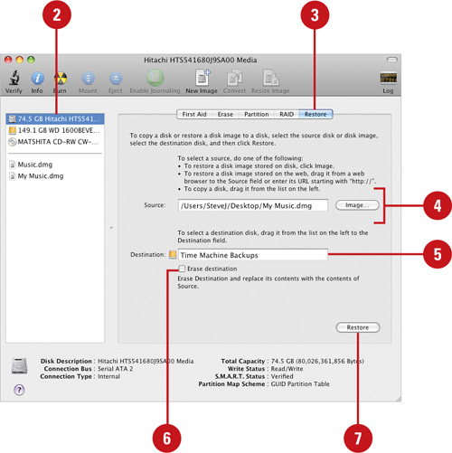 Restore a Disk Image to a Disk