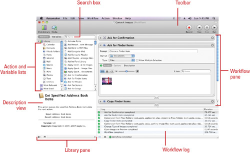 Viewing the Automator Window