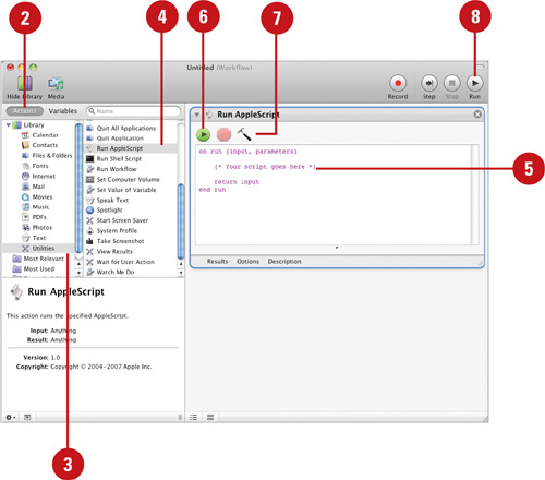 Use AppleScript with Automator