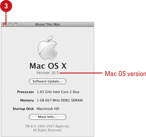 Check About This Mac for Mac OS X Version