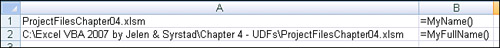 Use a UDF to show the filename or the filename with directory path.