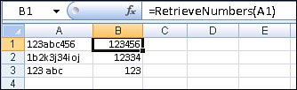 Extract numbers from mixed text.