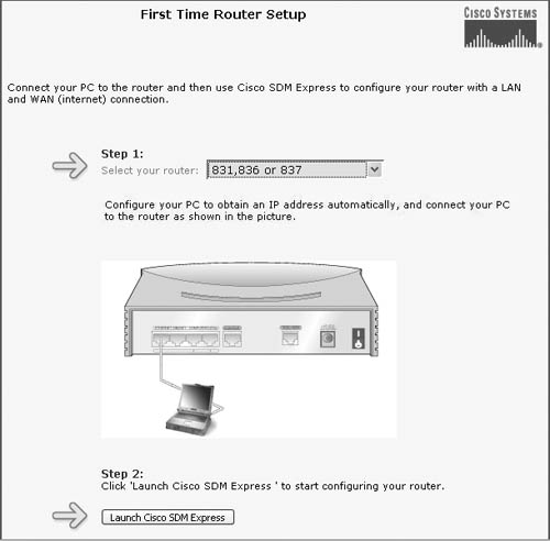 First-time Router Setup: Select your router.