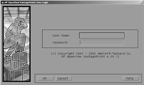 Start OVO by typing opc from the command line. The default operator login is opc_op and the password is OpC_op. Usernames and passwords are case sensitive.opc commandopc_op default operator loginoperator (OVCloginOpC_op password