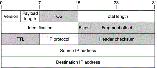 Mutable and immutable fields of an IPv4 header.