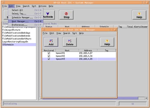 Add IDS Clients using the Host Manager.