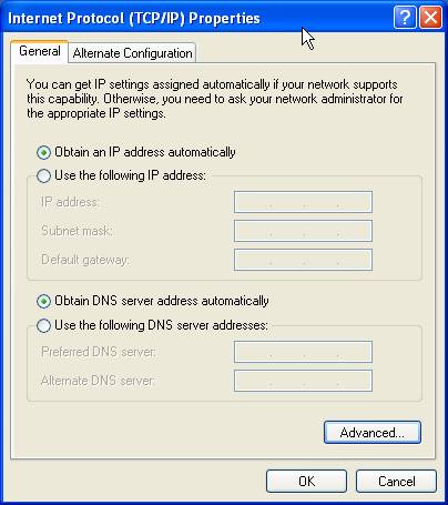 Internet Protocol (TCP/IP) Properties