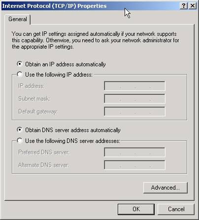 Internet Protocol (TCP/IP) Properties