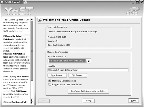 SUSE Linux Enterprise Server has more limits on YaST Online Update