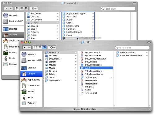 Moving BNRCocoa.framework into ~/Library/Frameworks
