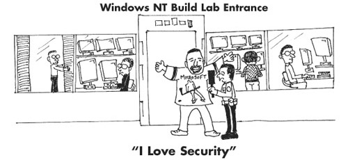 NT Build Lab door.