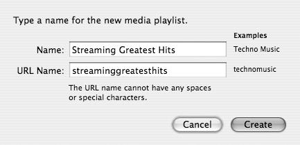 Add a new media playlist.