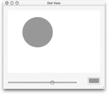 Drawing dots with the Dot View application