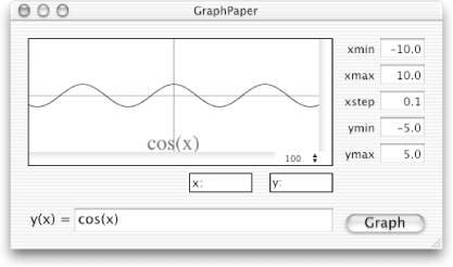 GraphPaper window with defaults