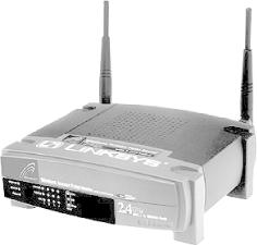 The Linksys BEFW11SE Wireless Access Point with 4-port switch (802.11b) (photo courtesy of Linksys)