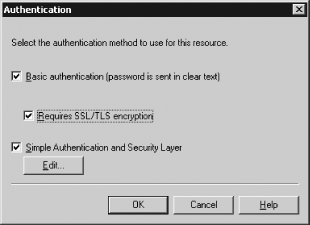 Choosing an authentication method