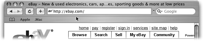 To move to a new Web page, highlight the current address (in most browsers, clicking once in the address bar does the trick), type your new URL right over the old one, and then press Enter. Your browser jumps to the new page.