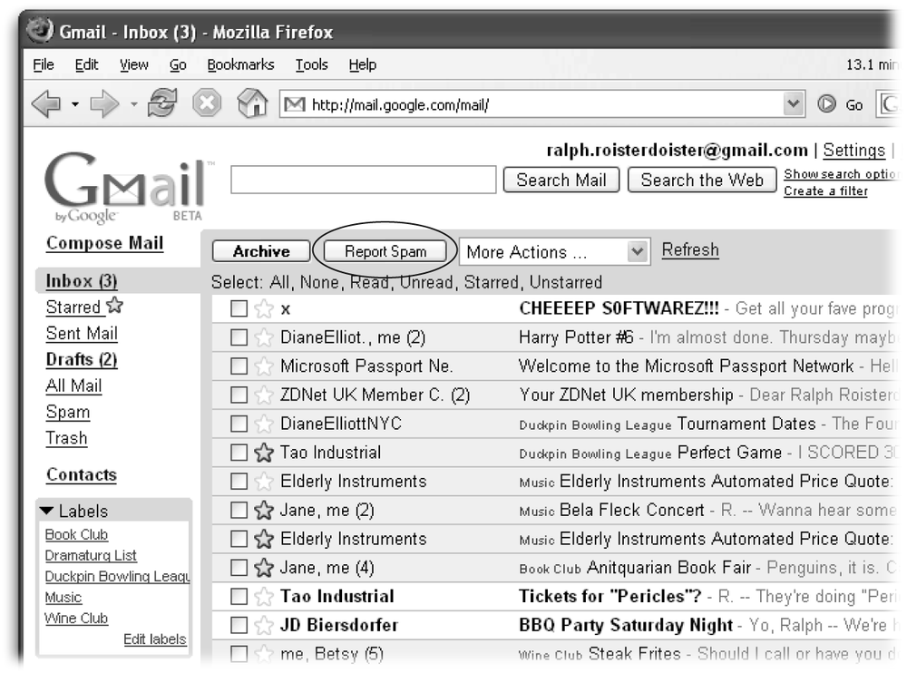 When you report spam, you help Google get smarter by building up its database of spammers, which makes it easier for Gmail to recognize—and nix—junk mail when it next sees it.