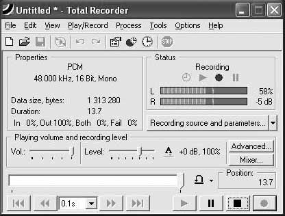 Total Recorder can save audio recordings from MSN Messenger, Yahoo! Messenger, AIM, Skype—you name it