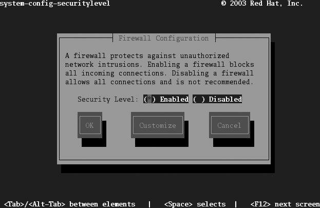 Lokkit firewall configuration screen