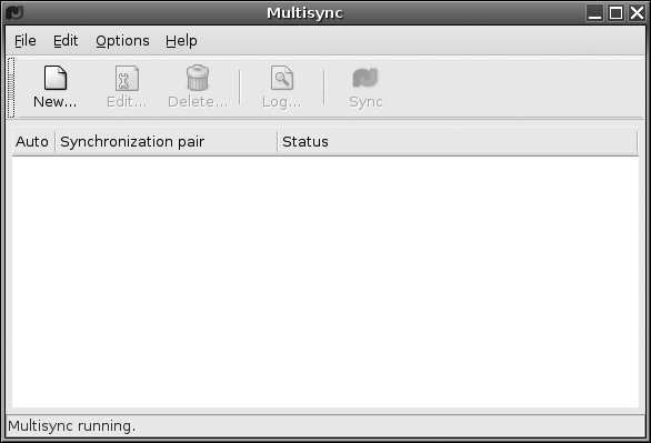 Launching Multisync for the first time