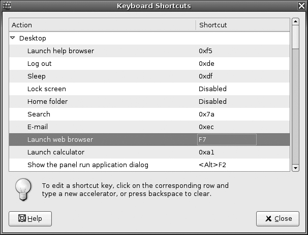 Use System Preferences Keyboard Shortcuts to assign common actions to keys