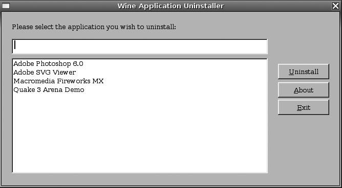 Uninstaller gives you an easy way to remove programs