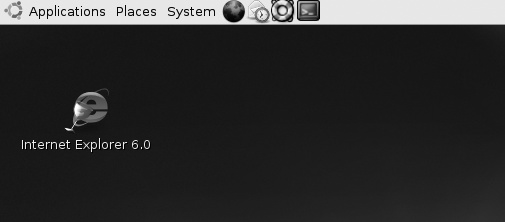 Internet Explorer on the Ubuntu desktop