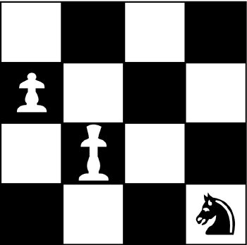 A portion of a chess game.