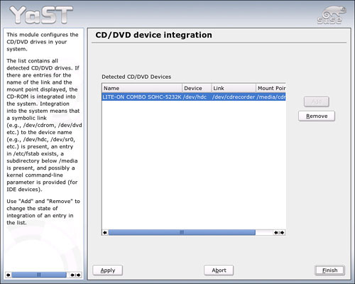 Make sure your CD and DVD drives are mounted in this module.