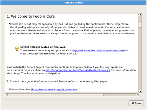 Read Release Notes before installing Fedora.