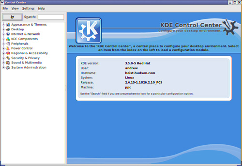 You can use the KDE Control Center to manage nearly every aspect of KDE desktop sessions.