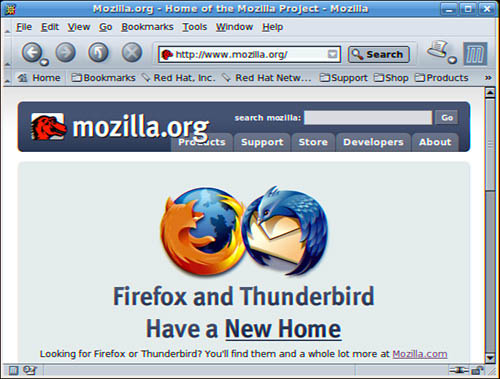 The Mozilla suite, the forefather of Firefox and a descendant of Netscape.