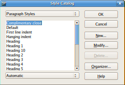 Writer’s powerful Style Catalog gives you control over every aspect of styling.