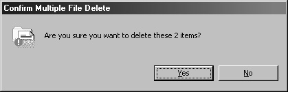 Confirmation Dialog Box