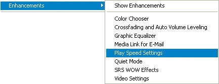 Increase or decrease the speed a song plays using Play Speed Settings.