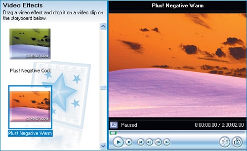 You’ll have 25 additional effects added to Movie Maker 2 if you purchase and install Plus! Digital Media Edition.