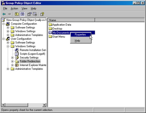 Setting Folder Redirection in the GPO