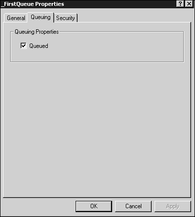 The QC dialog box.