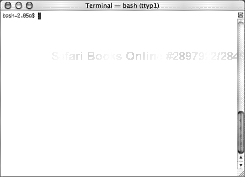 The Terminal application in Mac OS X provides command line access.