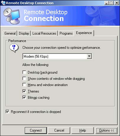 Configure Experience settings for low-bandwidth environments.