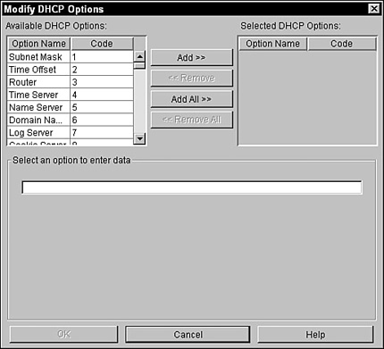 SLP dynamic client configuration with DHCP.