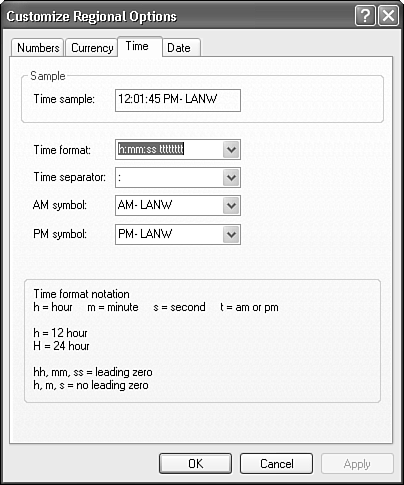You can embed a message in the system clock to identify a machine or operating system.