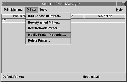 Modifying printers.