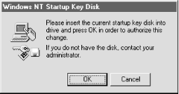 The key disk dialog
