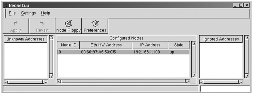 Creating a node with beosetup.