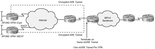 DMVPN Tunnel into a VRF