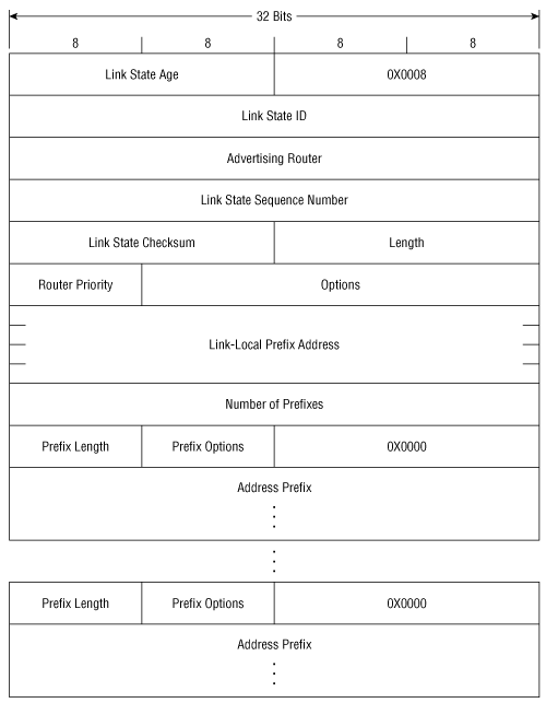 OSPFv3 Link LSA.