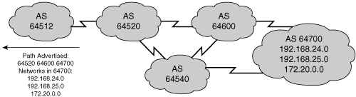 BGP Uses Path Vector Routing