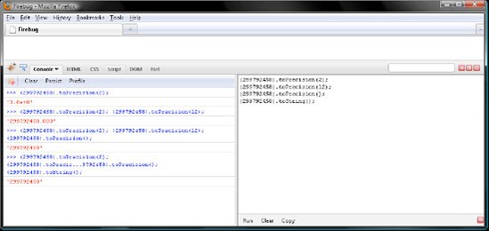 Converting a number to a string with toPrecision()